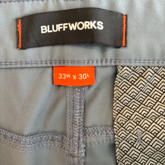 BluffWorks Ascender 5-Pocket Travel Pants Slim Fit, Slate Blue (33W 30L) - Picture 3 of 7